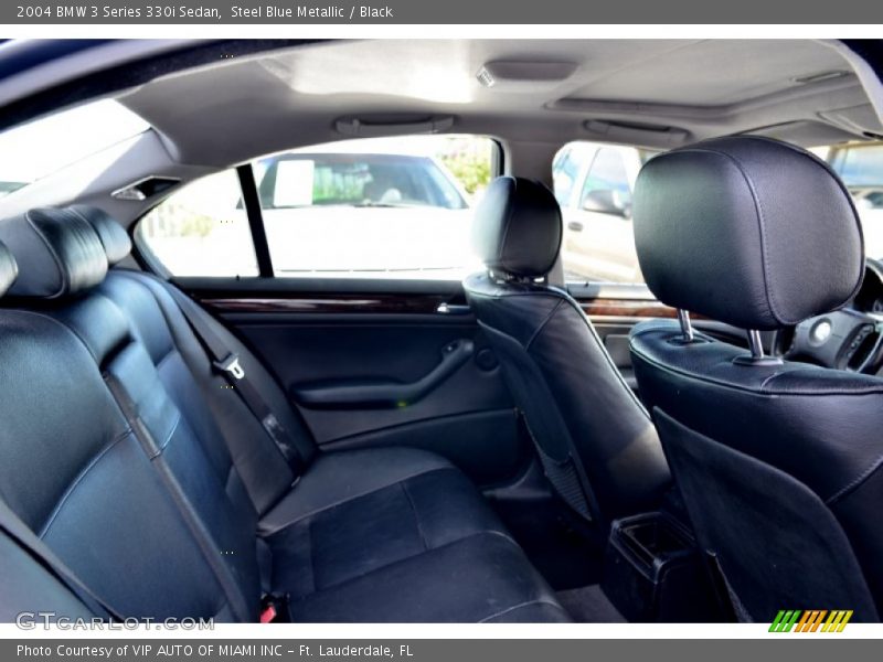Steel Blue Metallic / Black 2004 BMW 3 Series 330i Sedan