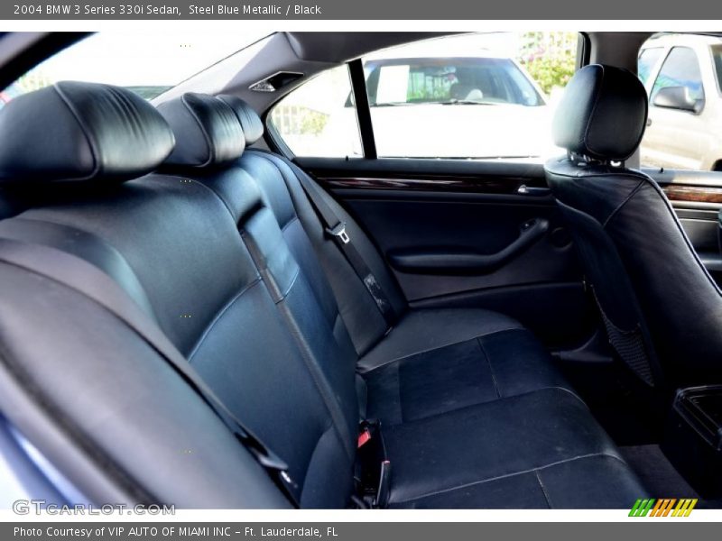 Steel Blue Metallic / Black 2004 BMW 3 Series 330i Sedan