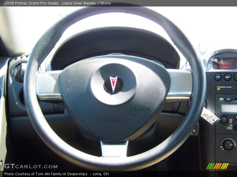 Liquid Silver Metallic / Ebony 2008 Pontiac Grand Prix Sedan