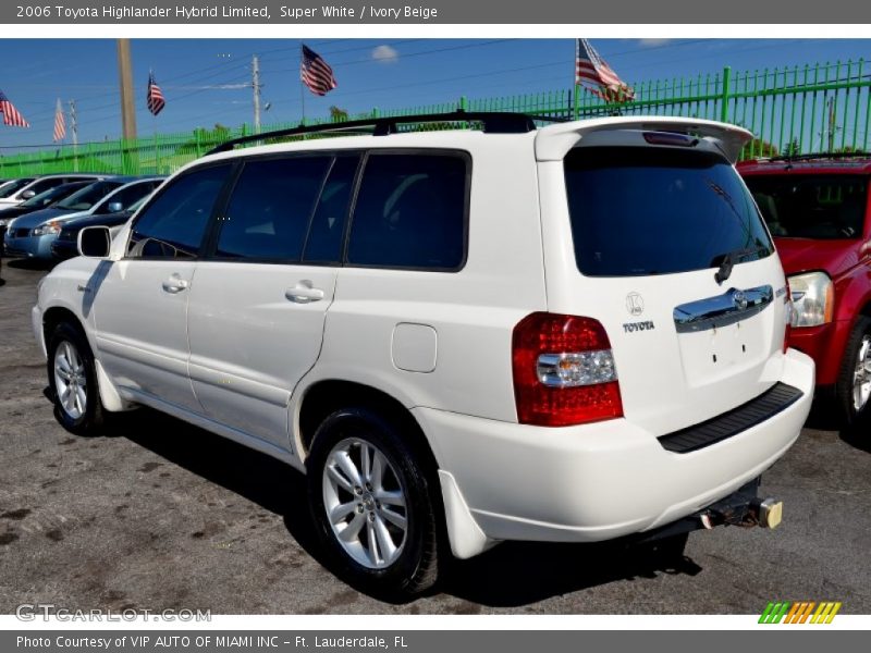 Super White / Ivory Beige 2006 Toyota Highlander Hybrid Limited