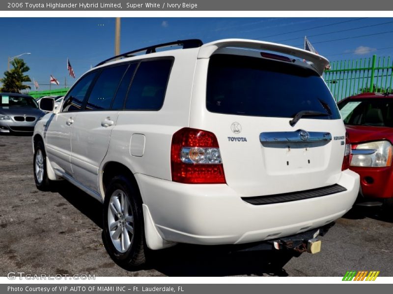 Super White / Ivory Beige 2006 Toyota Highlander Hybrid Limited