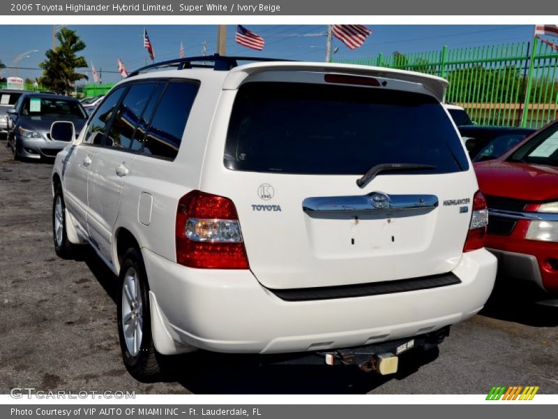 Super White / Ivory Beige 2006 Toyota Highlander Hybrid Limited