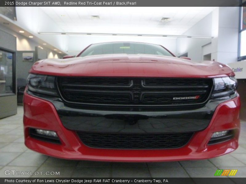 Redline Red Tri-Coat Pearl / Black/Pearl 2015 Dodge Charger SXT AWD