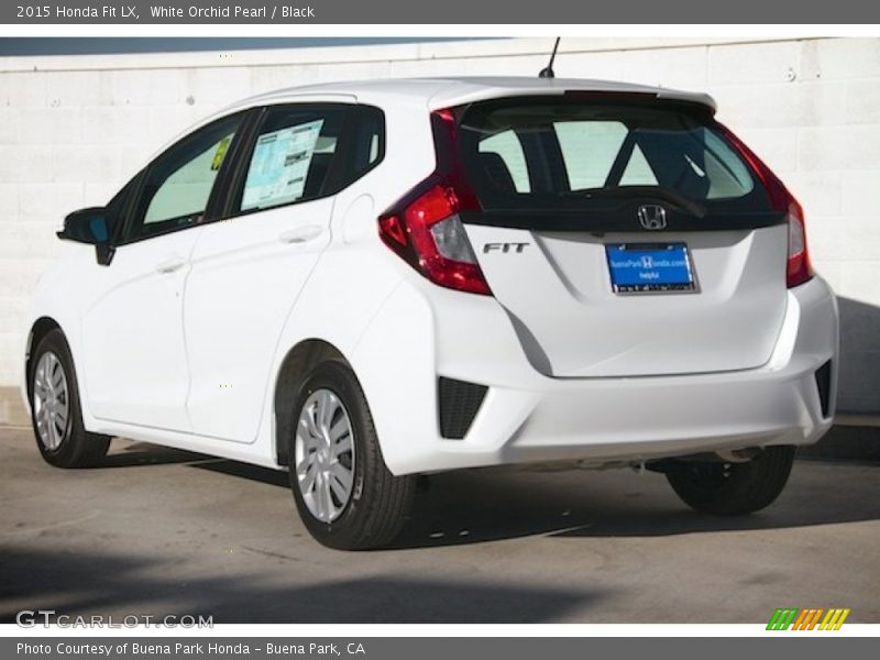 White Orchid Pearl / Black 2015 Honda Fit LX