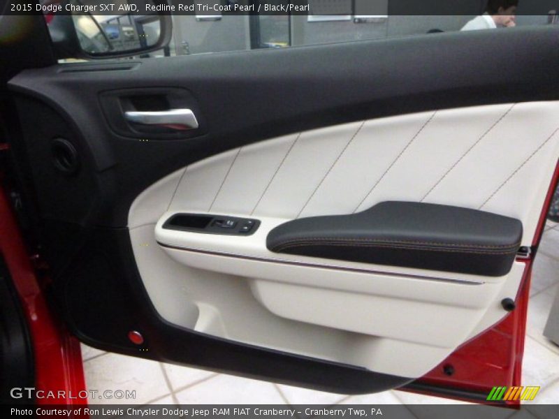 Redline Red Tri-Coat Pearl / Black/Pearl 2015 Dodge Charger SXT AWD