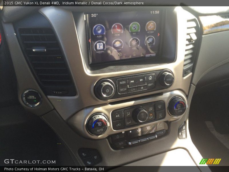 Iridium Metallic / Denali Cocoa/Dark Atmosphere 2015 GMC Yukon XL Denali 4WD
