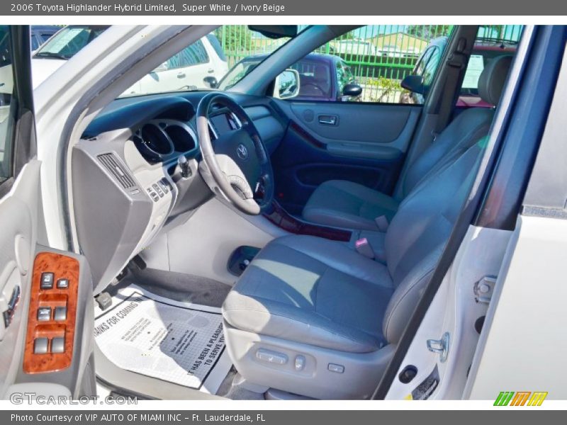 Super White / Ivory Beige 2006 Toyota Highlander Hybrid Limited