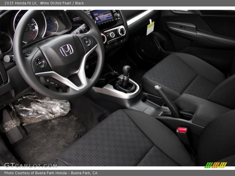 White Orchid Pearl / Black 2015 Honda Fit LX