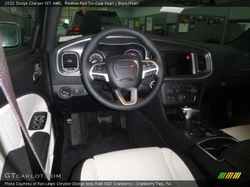 Redline Red Tri-Coat Pearl / Black/Pearl 2015 Dodge Charger SXT AWD