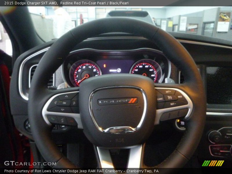 Redline Red Tri-Coat Pearl / Black/Pearl 2015 Dodge Charger SXT AWD
