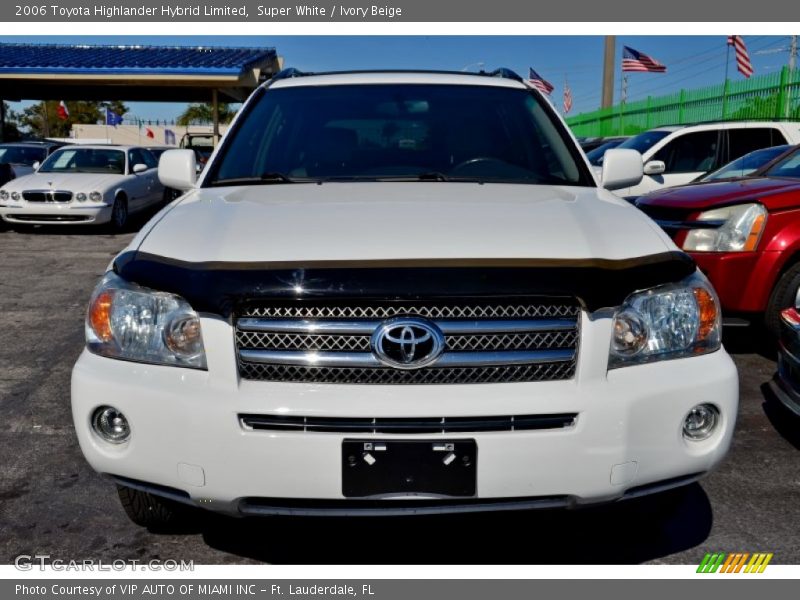 Super White / Ivory Beige 2006 Toyota Highlander Hybrid Limited