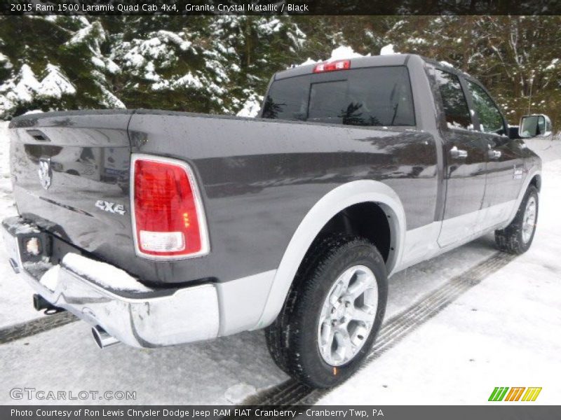 Granite Crystal Metallic / Black 2015 Ram 1500 Laramie Quad Cab 4x4