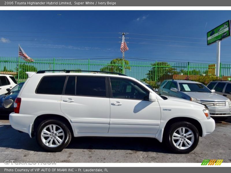 Super White / Ivory Beige 2006 Toyota Highlander Hybrid Limited
