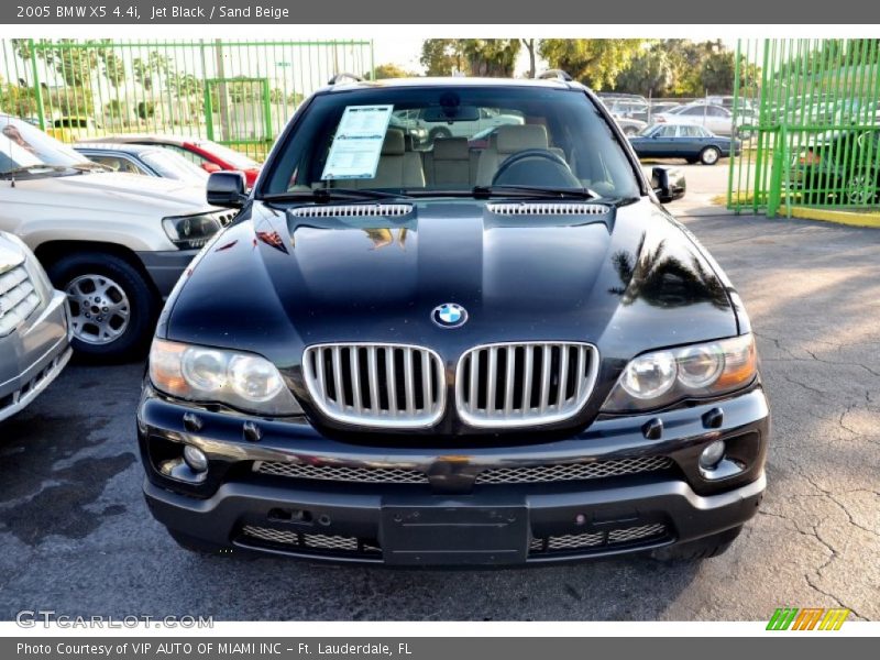 Jet Black / Sand Beige 2005 BMW X5 4.4i