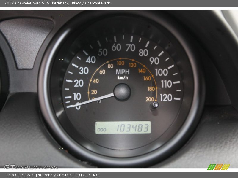 Black / Charcoal Black 2007 Chevrolet Aveo 5 LS Hatchback