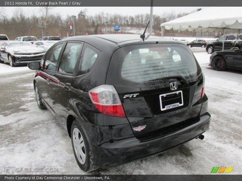 Crystal Black Pearl / Gray 2011 Honda Fit
