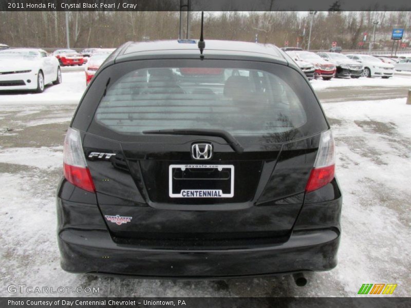 Crystal Black Pearl / Gray 2011 Honda Fit