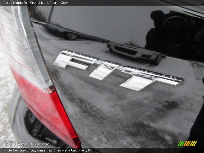 Crystal Black Pearl / Gray 2011 Honda Fit