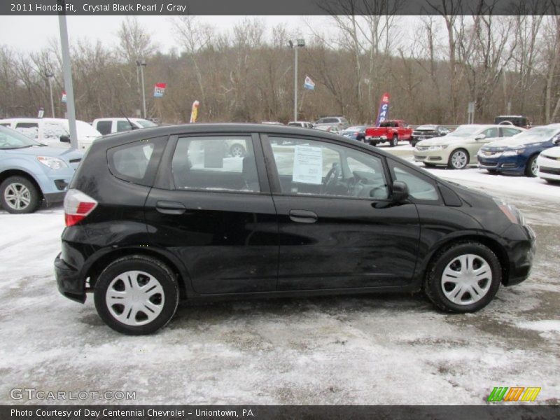 Crystal Black Pearl / Gray 2011 Honda Fit