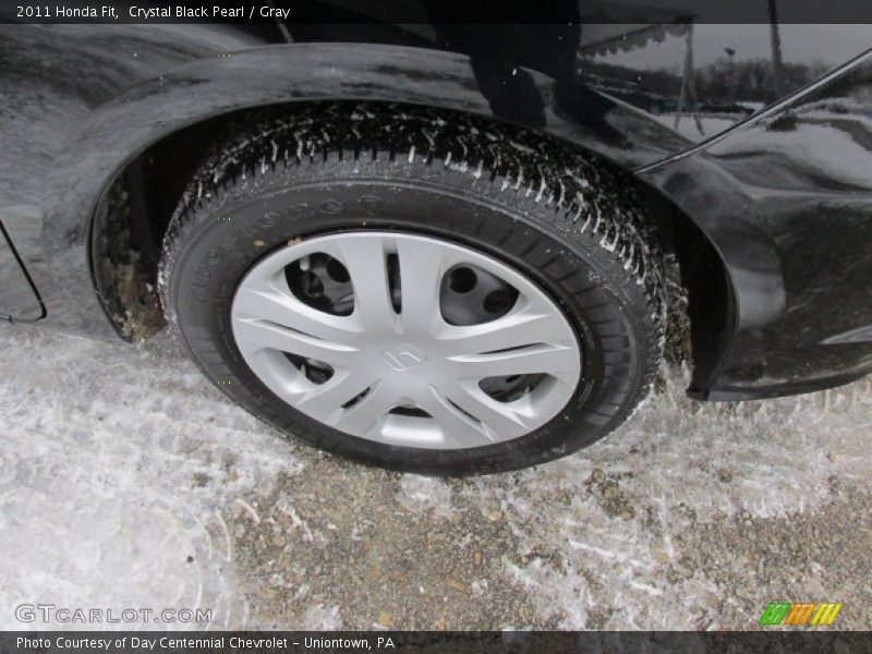 Crystal Black Pearl / Gray 2011 Honda Fit