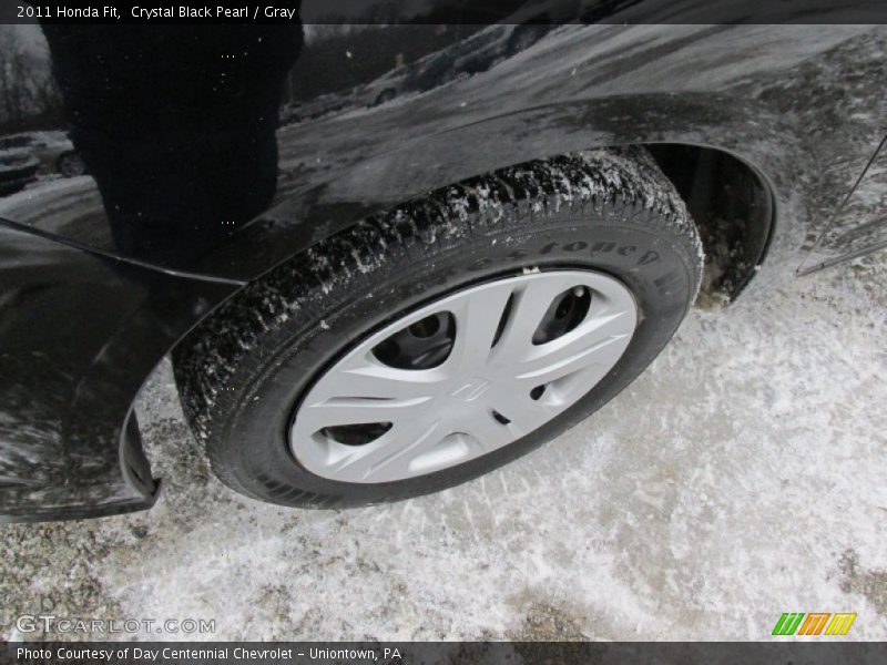 Crystal Black Pearl / Gray 2011 Honda Fit