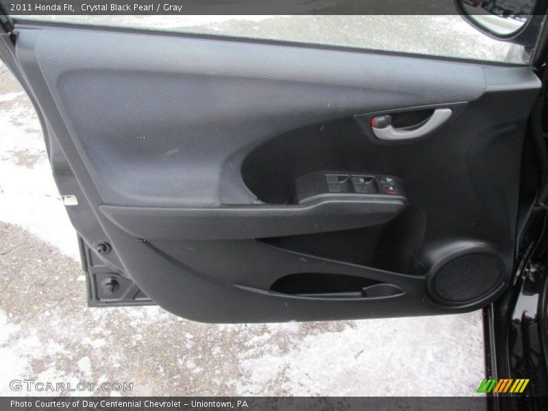 Crystal Black Pearl / Gray 2011 Honda Fit