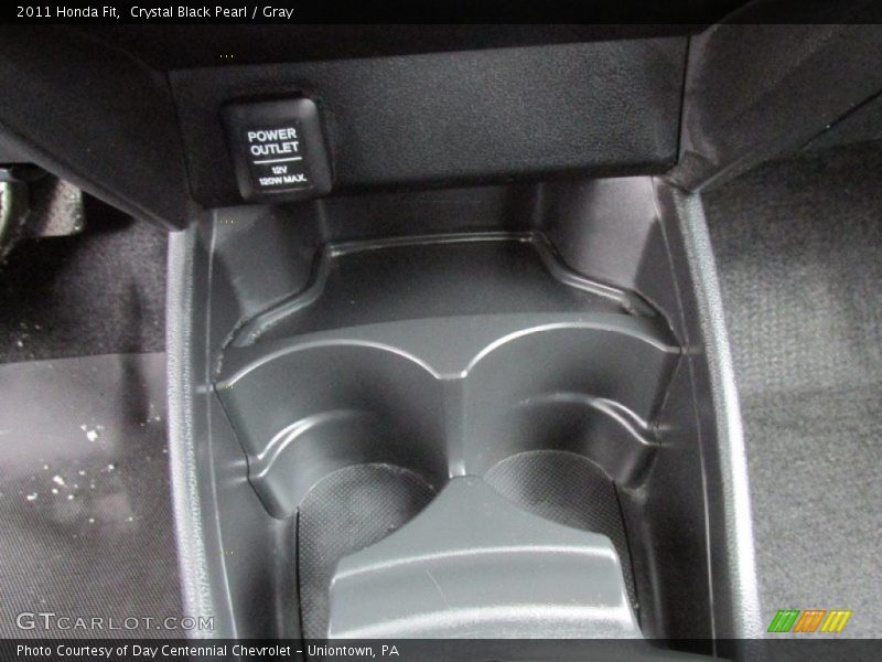 Crystal Black Pearl / Gray 2011 Honda Fit