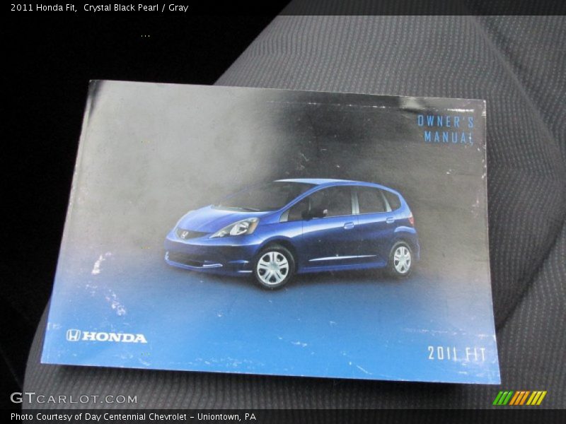 Crystal Black Pearl / Gray 2011 Honda Fit