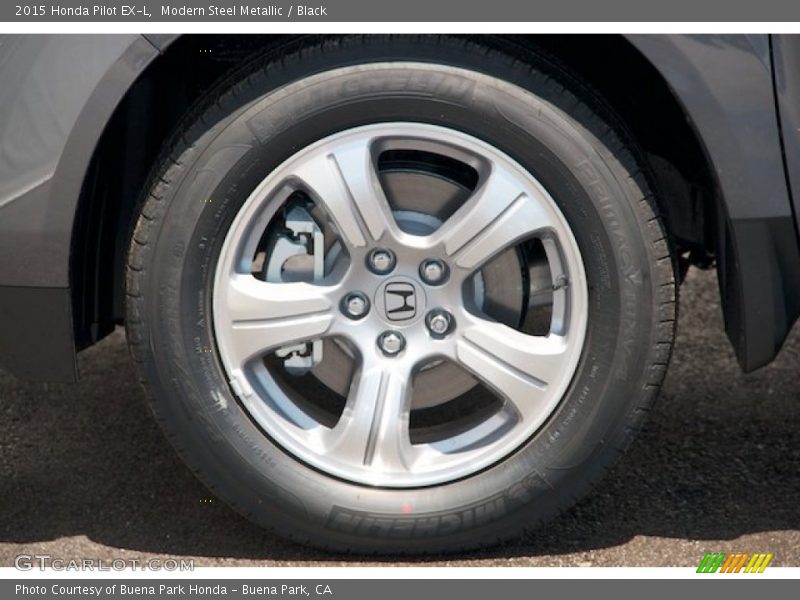 Modern Steel Metallic / Black 2015 Honda Pilot EX-L