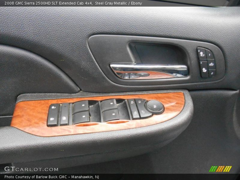 Steel Gray Metallic / Ebony 2008 GMC Sierra 2500HD SLT Extended Cab 4x4