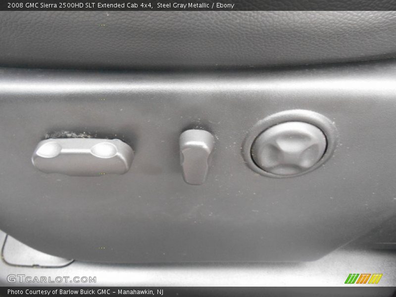 Steel Gray Metallic / Ebony 2008 GMC Sierra 2500HD SLT Extended Cab 4x4