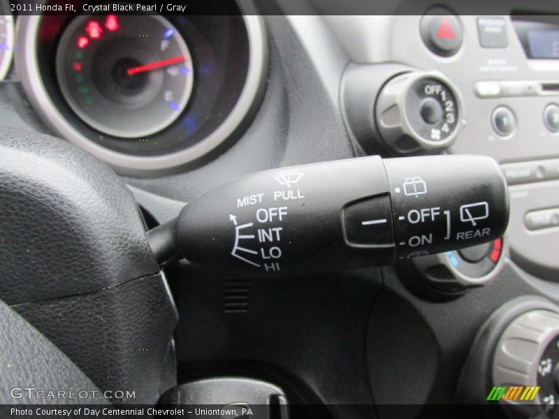 Crystal Black Pearl / Gray 2011 Honda Fit