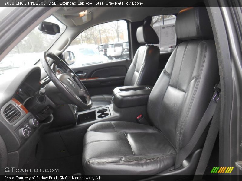 Steel Gray Metallic / Ebony 2008 GMC Sierra 2500HD SLT Extended Cab 4x4