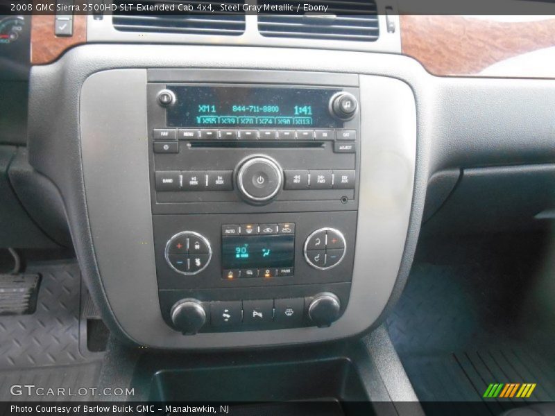 Steel Gray Metallic / Ebony 2008 GMC Sierra 2500HD SLT Extended Cab 4x4