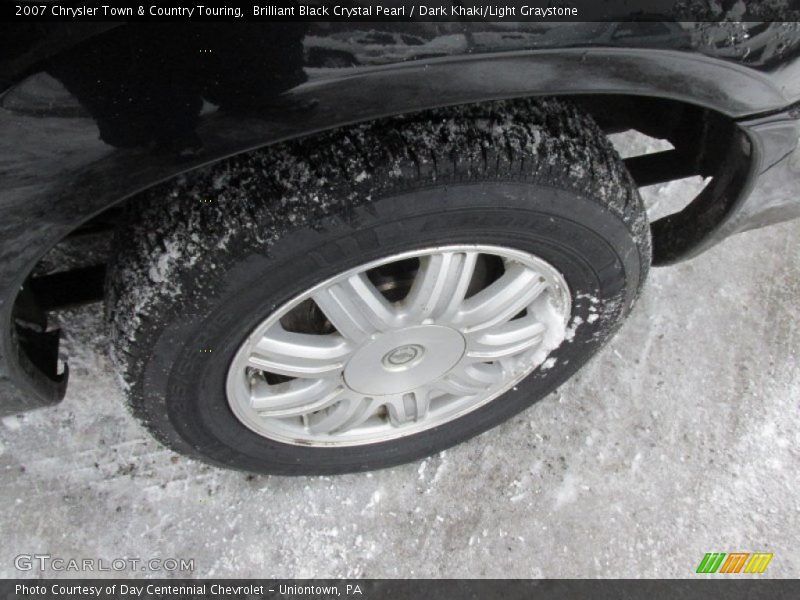 Brilliant Black Crystal Pearl / Dark Khaki/Light Graystone 2007 Chrysler Town & Country Touring