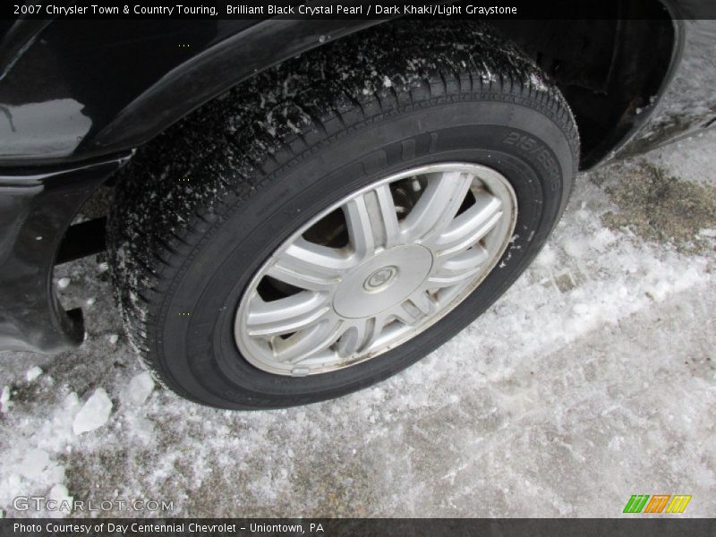 Brilliant Black Crystal Pearl / Dark Khaki/Light Graystone 2007 Chrysler Town & Country Touring
