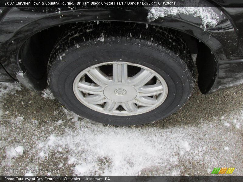 Brilliant Black Crystal Pearl / Dark Khaki/Light Graystone 2007 Chrysler Town & Country Touring