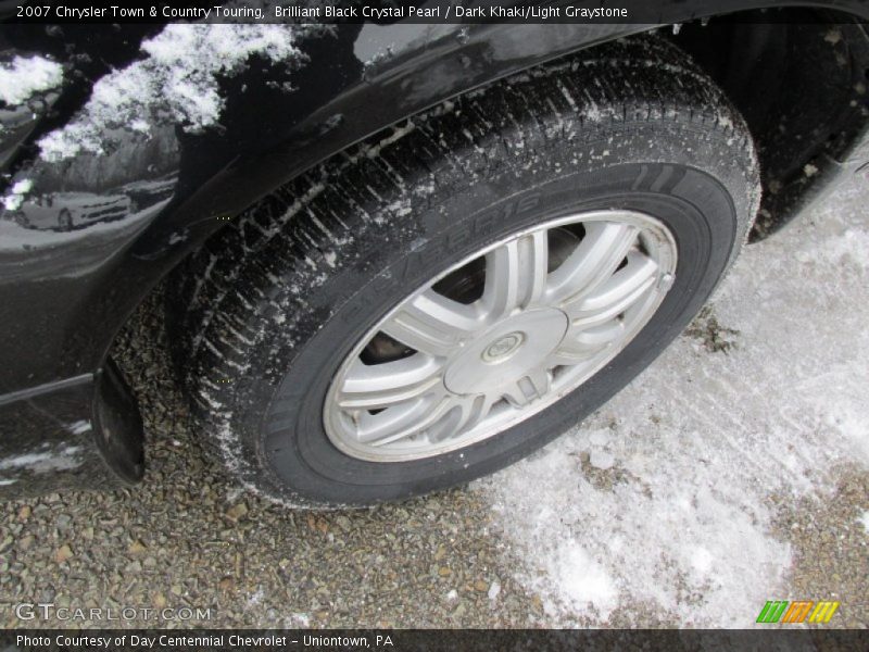 Brilliant Black Crystal Pearl / Dark Khaki/Light Graystone 2007 Chrysler Town & Country Touring