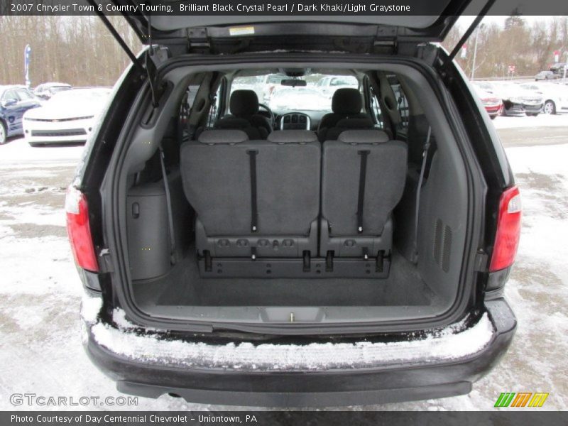 Brilliant Black Crystal Pearl / Dark Khaki/Light Graystone 2007 Chrysler Town & Country Touring
