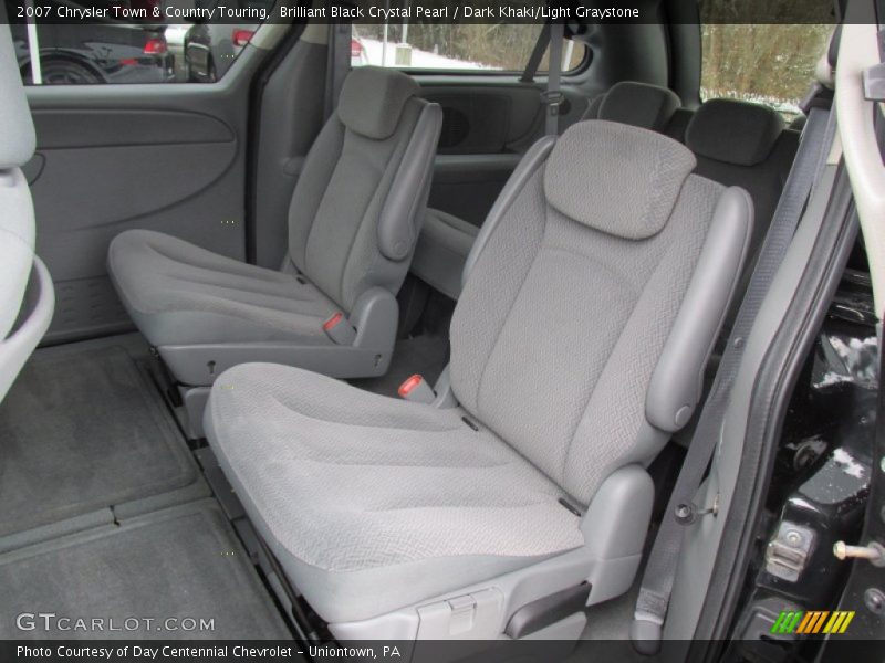 Brilliant Black Crystal Pearl / Dark Khaki/Light Graystone 2007 Chrysler Town & Country Touring