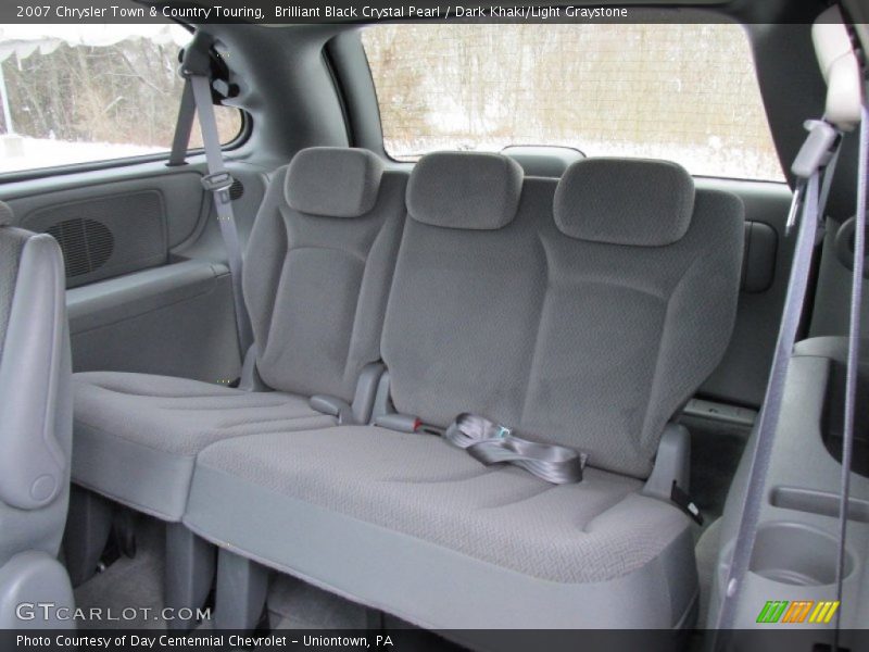 Brilliant Black Crystal Pearl / Dark Khaki/Light Graystone 2007 Chrysler Town & Country Touring