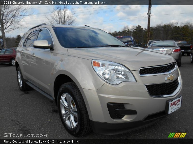 Gold Mist Metallic / Light Titanium/Jet Black 2011 Chevrolet Equinox LT