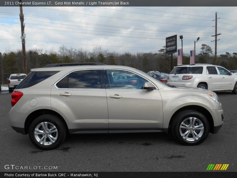 Gold Mist Metallic / Light Titanium/Jet Black 2011 Chevrolet Equinox LT