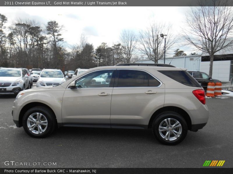 Gold Mist Metallic / Light Titanium/Jet Black 2011 Chevrolet Equinox LT