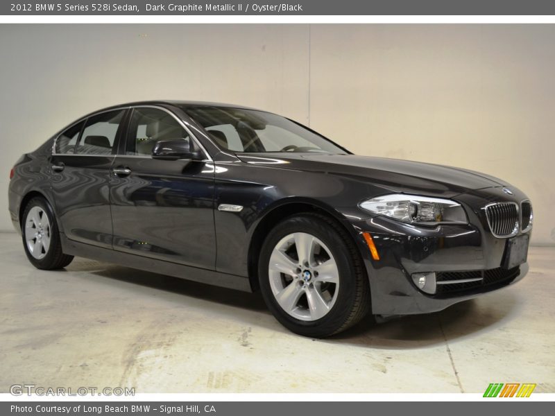 Dark Graphite Metallic II / Oyster/Black 2012 BMW 5 Series 528i Sedan
