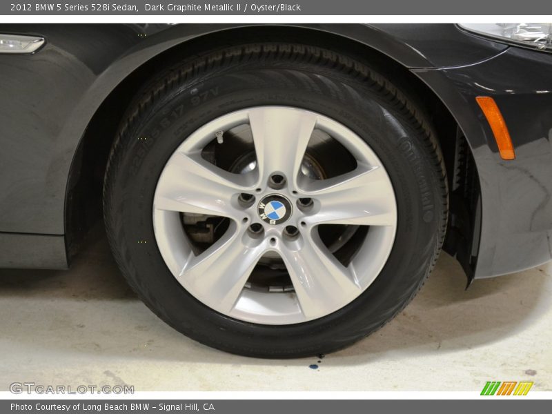 Dark Graphite Metallic II / Oyster/Black 2012 BMW 5 Series 528i Sedan