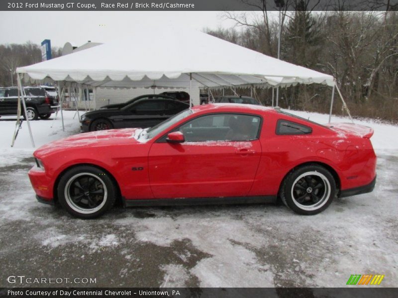 Race Red / Brick Red/Cashmere 2012 Ford Mustang GT Coupe