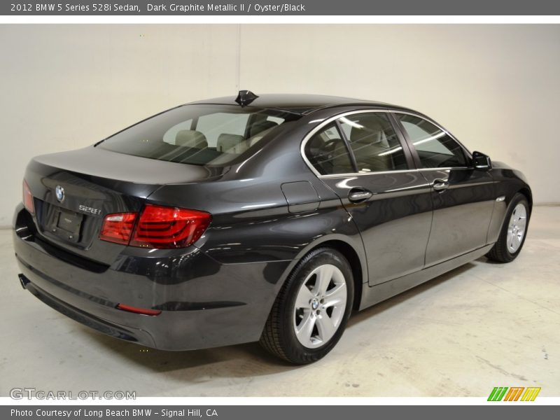 Dark Graphite Metallic II / Oyster/Black 2012 BMW 5 Series 528i Sedan