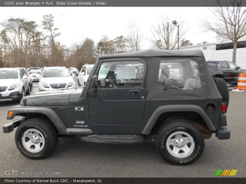 Shale Green Metallic / Khaki 2003 Jeep Wrangler X 4x4