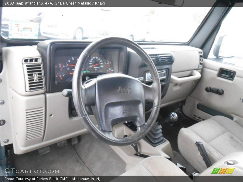 Shale Green Metallic / Khaki 2003 Jeep Wrangler X 4x4